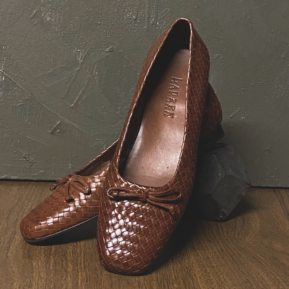 Lauren by Ralph Lauren brown Woven Flats